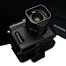 Gariz Black Label Genuine Leather BL-LCQBK Half Case for Leica Q Type 116, Black