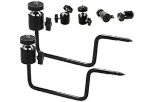 BALEVER Hunting Trail Camera Tree Mount with 1/4 inch Screw, Quick Mount Hunting Camera Tree Holder with Screw Mounting Bracket,360 Degrees Rotating (Black)