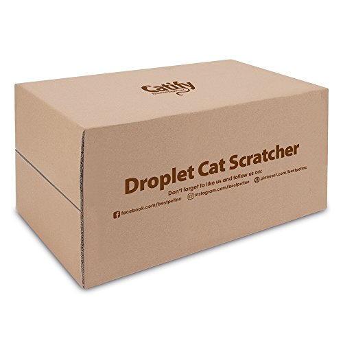 Catify by Best Pet Supplies, Inc, Inc, Inc, Droplet Cardboard Cat