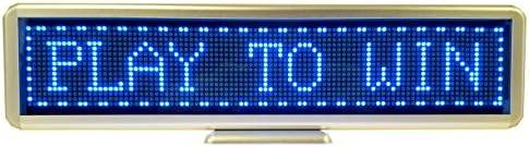 Programmable Scrolling SMD Dot Matrix LED Mini Advertisement Display (16x96 pixels, 3.0 pitch) Blue
