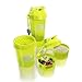 SmartShake Original 2GO Bottle, 20 oz Shaker Cup, Neon Yellow