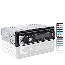 Autoradio Bluetooth, Rixow Manos Libres Estéreo de Coche, Apoyo de Reproductor MP3, Llamadas Manos Libres, Función de Radio, y de Archivo.