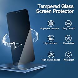 NEW'C 3 Pack Privacy Screen Protector for iPhone 12