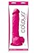Ns Novelties Colours Pleasures Silicone 8 Inch Dildo with Suction Cup, Electric Pink