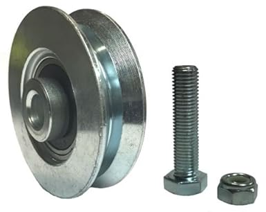 Interior Sliding Barn Door V Groove Steel Wheel Kit 2 3 8 X 5 8