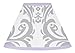 Sweet Jojo Designs Lavender, Gray and White Damask Print Elizabeth Lamp Shade for Girl Bedding Set Collection