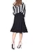 Dani's Choice Beautiful Flowing A-line Flared Swing Midi Skirt (XL, Black)