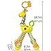 FOREAST Kids Handbells Rattles Toy Baby Soft Plush Toys Developmental Infant Birthday Present … (Yellow)