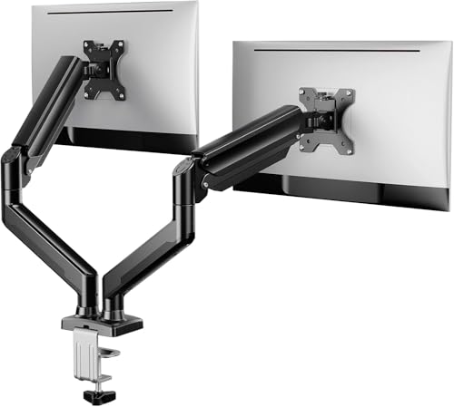 ErGear Monitor Halterung 2 Monitore für 17 bis 32 Zoll Bildschirme, Bildschirmhalterung 2 Monitore, Gaming Monitorhalterung mit Einer Tragfähigkeit vo