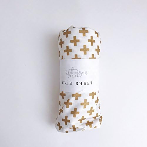 Handmade Rose Gold Metallic Fitted Crib Sheet