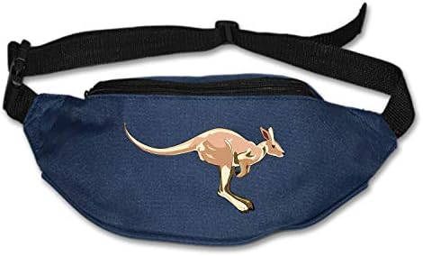 buygohome Running Belt Waist Pack, Sports Runner Bag Pouch Adjustable Fanny Pack for Men Women Hiking Fitness Jogging -Giraffes Safari Africa