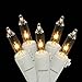 Vickerman Set of 35 Clear Mini Christmas Lights - White Wire
