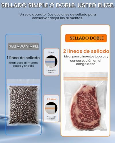 AbleMark Professional Household Vacuum Sealer 95 kPa, 18 in 1 Food Vacuum Packaging Machine, Double Seal Vacuum Sealer, Integrated Cutter, Dry/Wet, Sous Vide