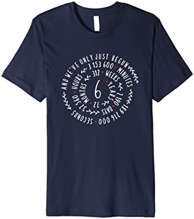 Mens 6 Years Iron Wedding Anniversary Tee Gift for Him
