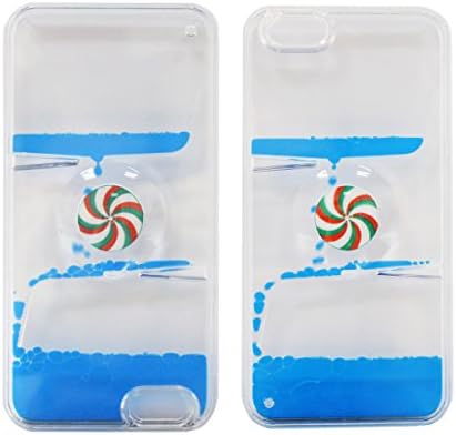 iPhone 6 Plus Case, iPhone 6s Plus Case, New Fashionable Design Waterdrop Rotation Dynamic Transparent Plastic Liquid Back Cover for iPhone 6/6s Plus 5.5 inch Hot Wheel