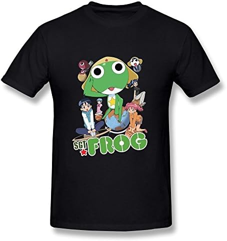 CaiTian Men's Anime TV Sgt. Frog Poster T-Shirt - Fashion T Shirt Black US Size XL