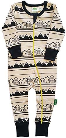Parade Organics Signature Print '2 Way' Zipper Romper