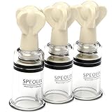 SPEQUIX Twist Suction Cupping Professional Massage Cupping Vacuum Rotary Chinese Therapy Cups for Weight Loss Anti-Cellulite(3 Cups)