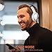 Dozod Bluetooth Over Ear Headphones, Hi-Fi Stereo Wireless Headset with Microphone, Foldable Bluetooth/Wired Headphones for TV/PC/Cell Phones/Travel - Silver&White