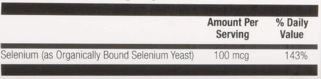 Solaray Selenium Organically Bound, Veg Cap (Btl-Plastic) 200mcg | 100ct: Health & Personal Care