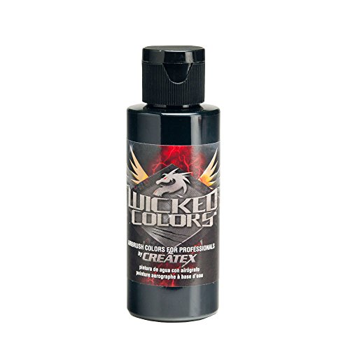 Wicked colors 2-ounce wicked airbrush, detail black