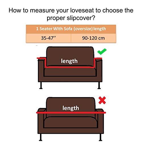 image for Argstar Jacquard Arm Chair Cover, Machine Washable Furniture Protector