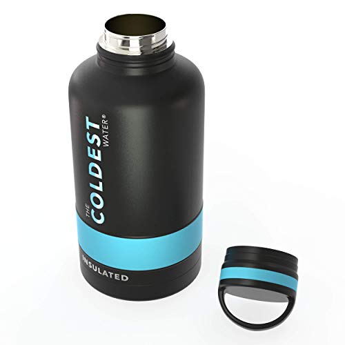 Coldest Sports Water Bottle 64 oz, (Loop Lid) Leak Proof, Vacuum