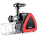 Juicer Machines, HOMEVER Slow Masticating Juicer for Fruits and Vegetables, Quiet Motor, Reverse Function, Easy to Clean Hight Nutrient Cold Press Juicer Machine with Juice Cup & Brush, BPA-Free