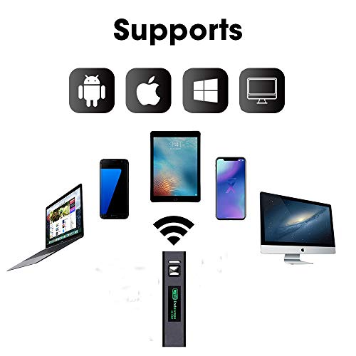 Inspection Camera Endoscope,Wireless Endoscope WiFi Inspection Camera 1200P HD Borescope Waterproof IP68 Snake Pipe Camera with 8 Led & 5M(16.4ft) Semi-Rigid Cable for iOS Android iPhone Windows Mac - Thumbnail 5