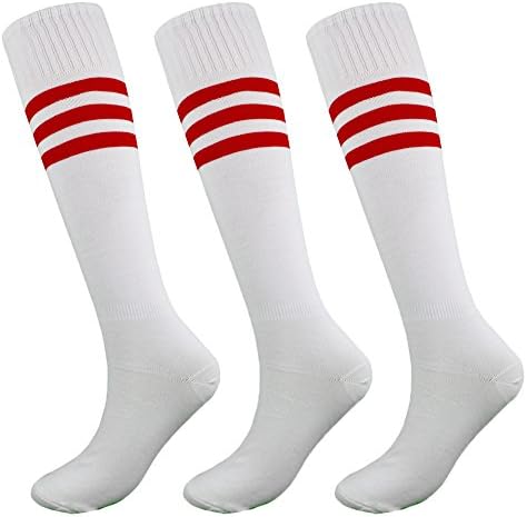 Fitliva Knee Length Striped Unisex Sports Socks Multicolor 3/6/12 Pairs