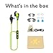 PLAY X STORE Wireless Bluetooth Sweatproof In-Ear Sports Headphones with Microphone - Green