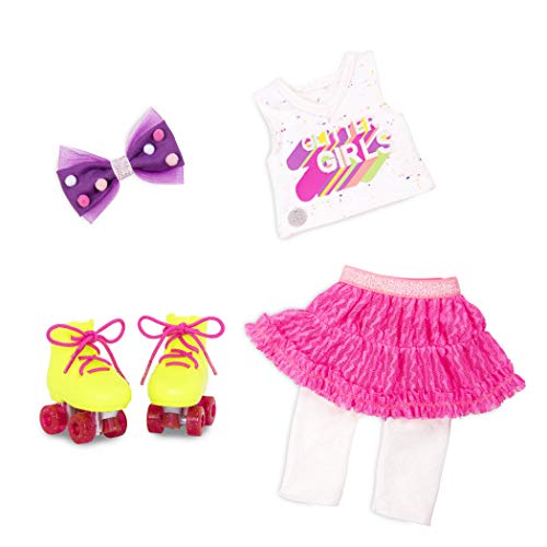 Glitter Girls by Battat Roller Skating Fun 14" Deluxe Doll Outfit with Roller Skates Toys