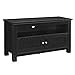 Walker Edison Simple Rustic Wood TV Stand for TV's up to 48