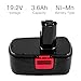 Upgraded to 3.6Ah Ni-Mh C3 Battery for Craftsman 19.2 Volt Battery DieHard 315.115410 315.11485 130279005 1323903 120235021 11375 11376 Cordless Drills 2 Packs