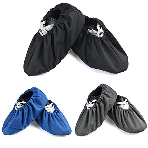 3 Pairs Waterproof Non Slip Washable Reusable Shoe Covers For Household Thickened Boot Covers (3 Color)