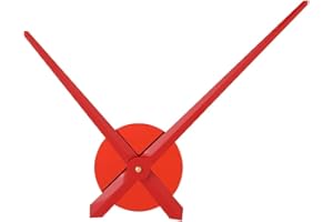 LOZMOM DIY Large Clock Hands 3D Needles Wall Clocks Home Art Decor Quartz Mechanism Accessories (Hands-Red)