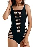 Women's Sexy Hollow Out Monokini One Piece Cut Out Bandage Swimsuit Swimwear by NORA TWIPS(S-2XL)