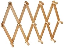 Fox Run Expanding Beechwood Coffee Mug Wall Rack