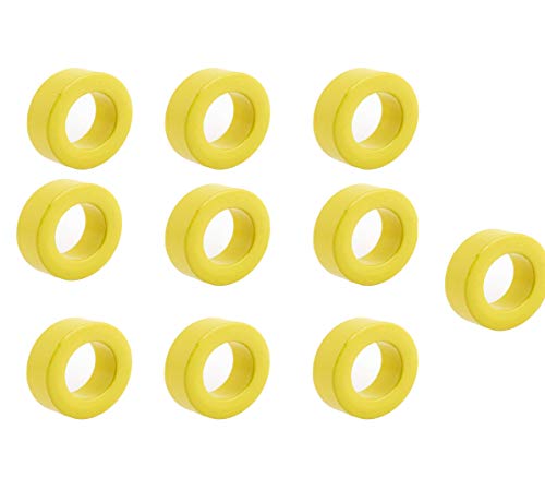 Yohii 10Pcs Toroid Cores Power Ferrite Ring 33mmx19mmx11mm for Inductor