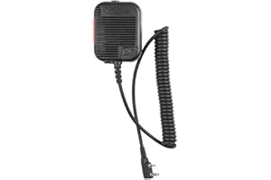 Handheld Speaker Microphone With Volume Control And 3.5mm Jack Compatible For Baofeng AR-152 UV-5R/UV-82 BF-888S And Kenwood/