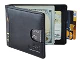 NapaWalli RFID Blocking Bifold Slim Genuine Leather Thin Minimalist Front Pocket Wallets for Men Money Clip Made From Full Grain Leather (vintage black)