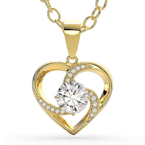 SERASAR Premium Women's Necklace | 925 Sterling Silver | 18K Gold Plated | Adjustable Length | Four Colours | Jewellery Box Included