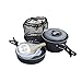 Camping Cookware, Camping Equiment with 9pcs Lightweight Aluminium