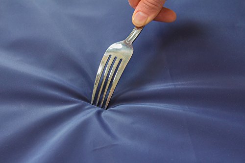 Tuff Apron Blue Heavy Duty Waterproof with Neck Adjuster Durable Long Kitchen Dishwashing Bib 41" x 27" PVC Vinyl