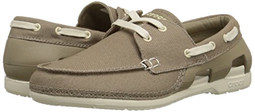 crocs lace up boat shoe