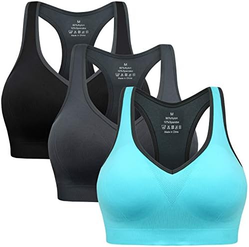 High Impact Workout Sports Brafor Women Padded Girls Plus Size Racerback Bras