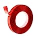 Heavy Duty Mounting Tape Adhesive Strong Tape Weatherproof Sticky Acrylic Double Sided Tape for Industry,Auto and House Décor,Clear(32.8ft x 0.39inch) (red)