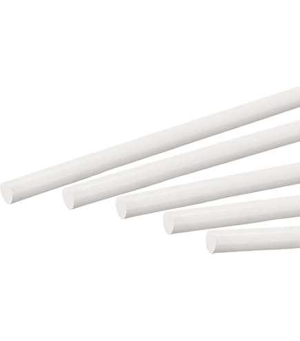 QUARKZMAN 10 Pcs Tiges En Plastique Rouge 25.5 X 304mm ABS