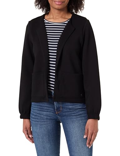 TOM TAILOR Veste de survĂŞtement pour Femme, 14482 - Deep Black., XXS