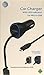 AT&T 3.4A Single USB and Corded Micro USB Car Charger Black